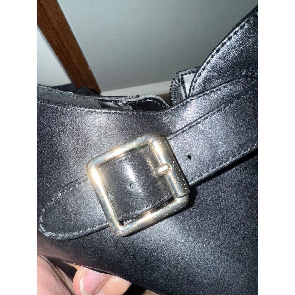 Vince Camuto‎ Vonilesa Black Ankle Boots Leather Booties Heels Size 8.5 (39) - Picture 11 of 11